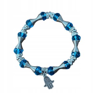 Bransoletka turecka Hamsa Ręka Fatimy nazar niebieska prezent 273