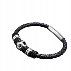 Męska bransoletka na magnes piłka nożna football dla piłkarza 272