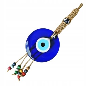 Ozdoba turecka szklane Oko Proroka amulet do zawieszenia sznurek prezent 86