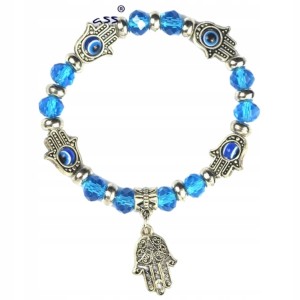 Bransoletka turecka hamsa ręka fatimy Oko Proroka niebieska amulet 11