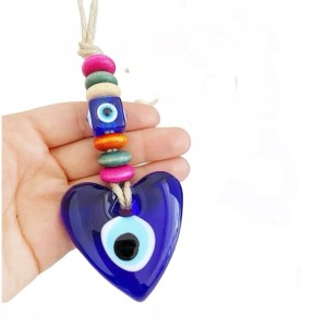 Ozdoba turecka szklane Oko Proroka amulet do zawieszenia serce prezent 445