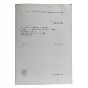Książka Rysunki o tematyce tureckiej z kolekcji króla S Augusta KATALOG