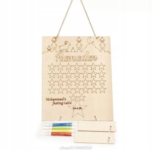 Kalendarz muzułmański do odliczania Ramadan Ramazan islam święto dzieci