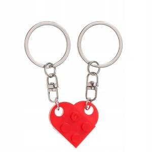 Breloczek brelok serce dla pary przyjaciół dwie połówki serca lego 290