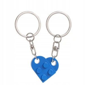 Breloczek brelok serce dla pary przyjaciół dwie połówki serca lego 289
