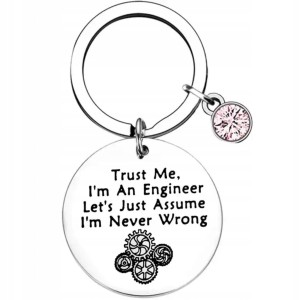 Breloczek brelok inżynier dla inżyniera ze stali nierdzewnej brylok 286