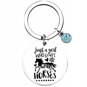 Breloczek brelok koń konik dla dziewczyny ze stali nierdzewnej brylok 282