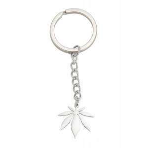 Breloczek liść konopi konopie marihuana zioło do kluczy brylok prezent 281