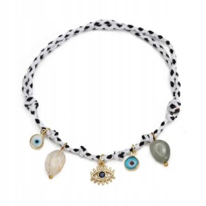 Turecka sznurkowa bransoletka Oko Proroka Evil Eye amulet prezent 263