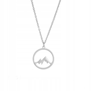 Wisiorek góry łańcuszek zawieszka prezent naszyjnik stal 150