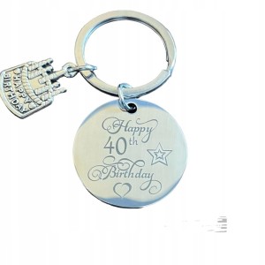 Breloczek brelok ze stali nierdzewnej na 40 urodziny prezent pamiątka 277