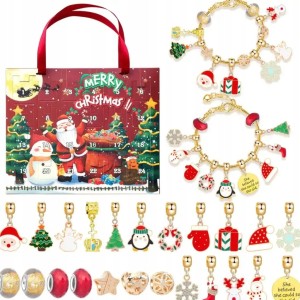 Kalendarz adwentowy zestaw do robienia biżuterii DIY dla dziewczynki 5