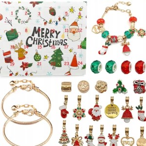 Kalendarz adwentowy zestaw do robienia biżuterii DIY dla dziewczynki 3