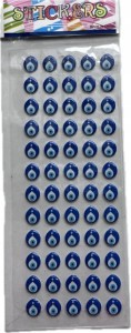 Naklejki tureckie Oko Proroka Evil Eye Turcja małe 60 sztuk 35