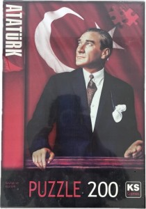 Puzzle tureckie Ataturk 200 elementów 48 x 34 cm prezent