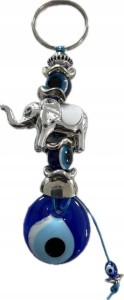 Breloczek turecki brelok słoń słonik Oko Proroka brylok do kluczy 241