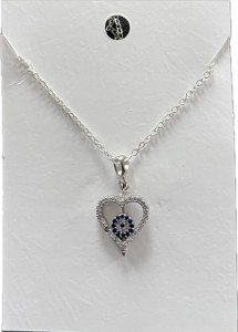 Wisiorek serce serduszko łańcuszek zawieszka posrebrzany prezent 124