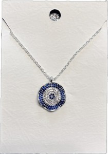 Wisiorek turecki posrebrzany łańcuszek zawieszka prezent 117