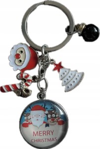 Świąteczny breloczek brelok Mikołaj Choinka Gwiazdka brylok na prezent 59