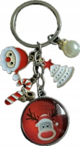 Świąteczny breloczek brelok Renifer Choinka Gwiazdka brylok na prezent 57