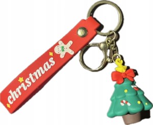 Świąteczny breloczek brelok Choinka Mikołaj Gwiazdka brylok na prezent 55