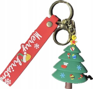 Świąteczny breloczek brelok Choinka Mikołaj Gwiazdka brylok na prezent 54