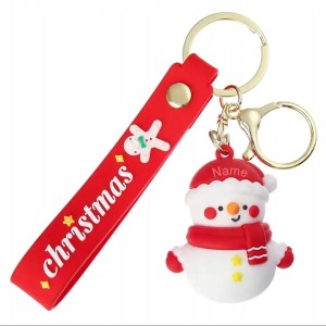 Świąteczny breloczek brelok bałwan Mikołaj Gwiazdka brylok na prezent 53