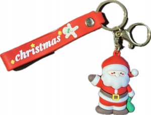 Świąteczny breloczek brelok Mikołaj Gwiazdka brylok na prezent 49