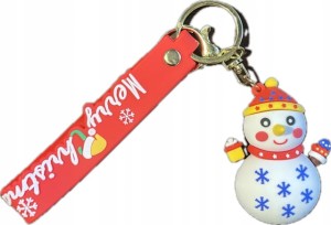 Świąteczny breloczek brelok bałwan Mikołaj Gwiazdka brylok na prezent 48