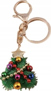 Świąteczny breloczek brelok choinka Mikołaj Gwiazdka brylok na prezent 46