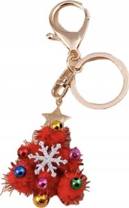Świąteczny breloczek brelok choinka Mikołaj Gwiazdka brylok na prezent 45