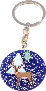 Świąteczny breloczek brelok Mikołaj Choinka Gwiazdka brylok na prezent 44