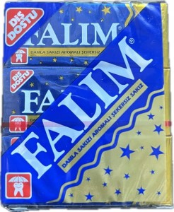 Turecka guma do żucia bez cukru Falim mastyks 3 sztuki z wróżbą 12