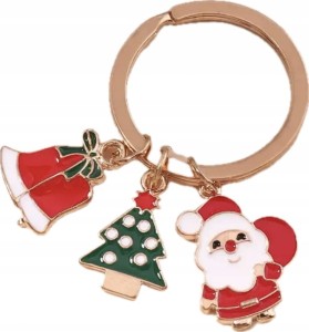 Świąteczny breloczek brelok Mikołaj Choinka Gwiazdka brylok na prezent 36