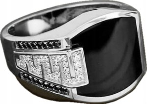 Turecki sygnet pierścień męski posrebrzany 11 nr 22