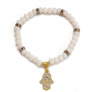 Bransoletka turecka Hamsa Ręka Fatimy Oko Proroka Evil Eve amulet 34