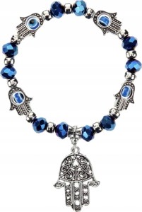 Bransoletka turecka Hamsa Ręka Fatimy Oko Proroka Evil Eve amulet 228