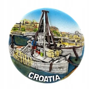 Magnes ozdobny Chorwacja Croatia na lodówkę pamiątka z wakacji 42
