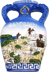 Magnes ozdobny Santorini Grecja na lodówkę pamiątka z wakacji Grecji 28