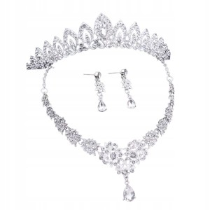 Komplet biżuterii ślubnej diadem zestaw z diademem dla panny młodej 42