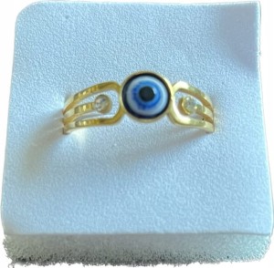 Pierścionek pozłacany evil eye oko proroka 18 nr 61