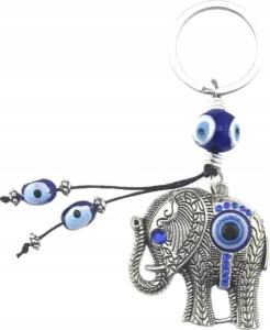 Breloczek turecki brelok słoń słonik Oko Proroka brylok do kluczy 174