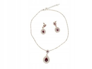 Komplet biżuterii tureckiej amulet wisiorek kolczyki bransoletka 20