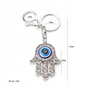 Breloczek turecki Oko Proroka Hamsa Ręka Fatimy Evil Eye amulet brylok 67