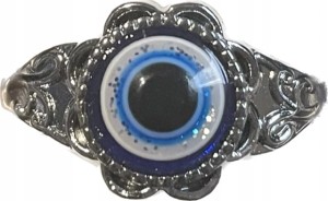 Pierścionek srebrny evil eye oko proroka 9 nr 62