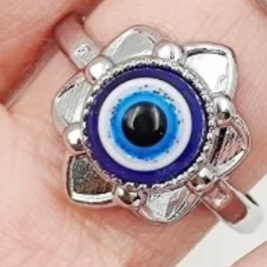 Pierścionek srebrny evil eye oko proroka 5 nr 63