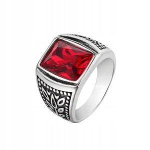 Turecki sygnet pierścień męski posrebrzany 8 nr 45