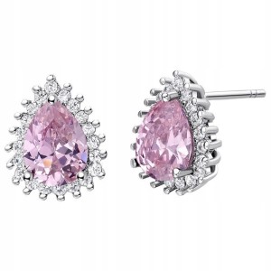 Kolczyki Hurrem różowe cyrkonie prezent orient 62