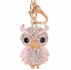 Różowa sowa breloczek brelok oko proroka 192