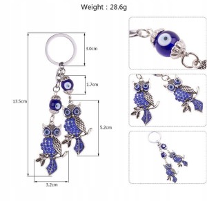 Sowy breloczek brelok evil eye oko proroka sowa 36